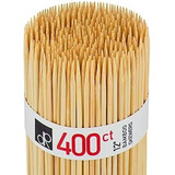 Decorrack Palillos De Bambu Natural 400 Paquete De Brocheta