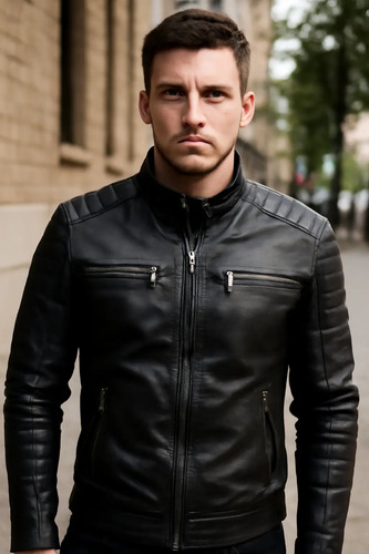 Jaqueta De Couro Masculina Resistente Super Promoção | Parcelamento sem juros