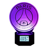 Lámpara Led Ilusión 3d Reloj Alarma Paris Saint-germain 