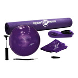 Kit Yoga Pilates Sportfitness Colchoneta Balon Gym Terapias