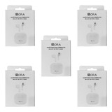 Kit 5 Audífonos Bluetooth Inalámbricos Blanco 1hora Mayoreo