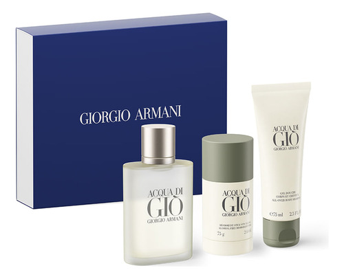 Kit Perfume Hombre Armani Acqua Di Gio Men Edt 100 Ml + Deso