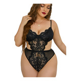 Body Transparente De Encaje Lencería Para Mujer Sexy L/xl