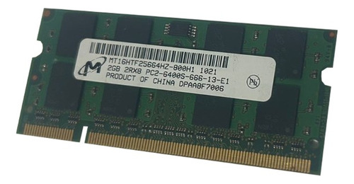 Memoria Ram  2gb Micron Pc2-6400s Mt16htf25664hz 