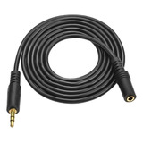 Cable De Audio Auxiliar Macho-hembra 3.5mm 1.5 Metros