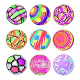 10 Pelotas Luz Led Pelota Floresente Novedad Juguete Niños 