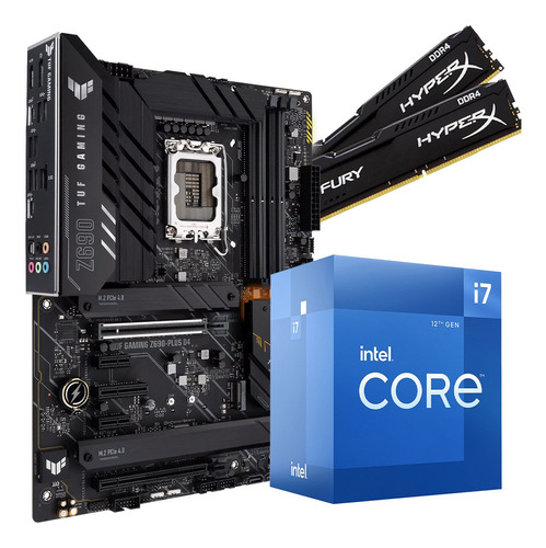 Kit Intel Core I7 12700  + Asus Z690-plus D4  + 32 Gb Ddr4 