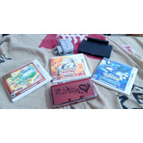 Nintendo 3 Ds Standart Red + 03 Jogos + Capa Protetora Kh