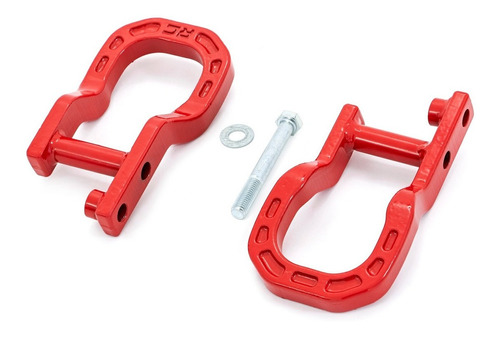 Ganchos De Remolque Forjado Rojo Chevy Silverado 1500 14-18