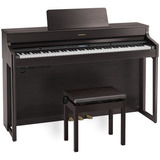 Piano Digital Roland Hp702 Dark Rosewood Com Banco E Estante