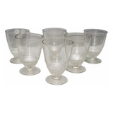 Rdf01162 - Lalique - Cj 06 Taças Antigas - Cristal Frances 
