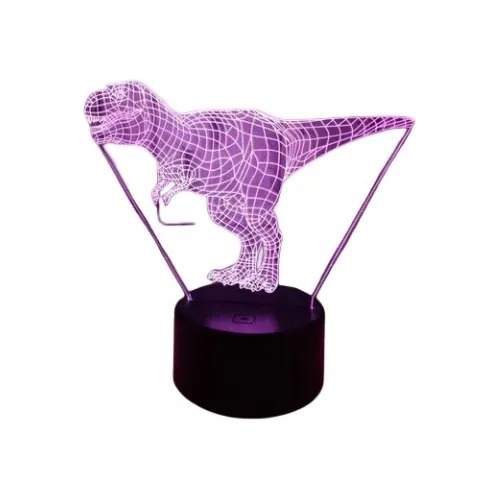 Lampara 3d De Dinosaurio T-rex, Luz De Noche