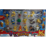 Pokemon 18 Figuras Picachu Juguetes Colección