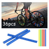 Popotes Para Rayos De Rines Reflexivo De Moto Bici 36pcs