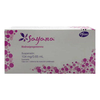 Sayana Suspensión Inyectable 104 Mg\u002F0,65 Ml, 1 Jeringa Prellenada 0,65 Ml | Envío gratis