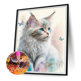 Kit De Pintura Diy For Gatos Con Taladro Redondo Completo .
