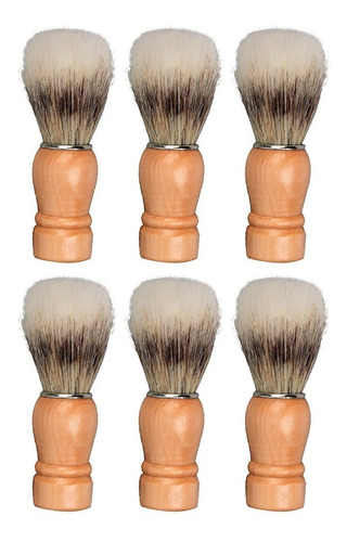 X6 Brocha Afeitar Hombre Barba Cerdas Naturales Y Sinteticas