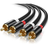 Cable De Audio Estéreo Ugreen Rca Hifi De 2 Rca A 2 Rca Macho, 2 M