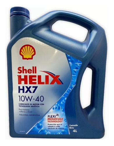 Aceite Shell Helix Hx7 10w40 X4lts - Semisintetico