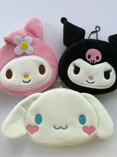 Pack 3 Monederos Sanrio Cinnamonroll Kuromi Melody