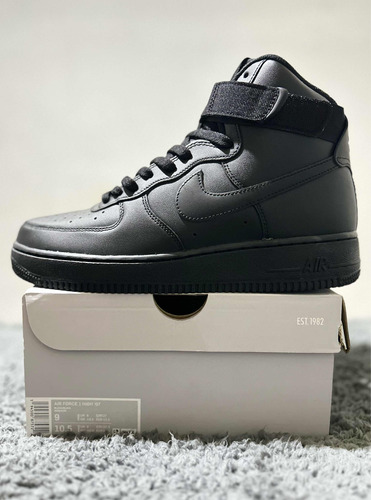 Air Forcé 1 High Negro Bota Talla 28cm