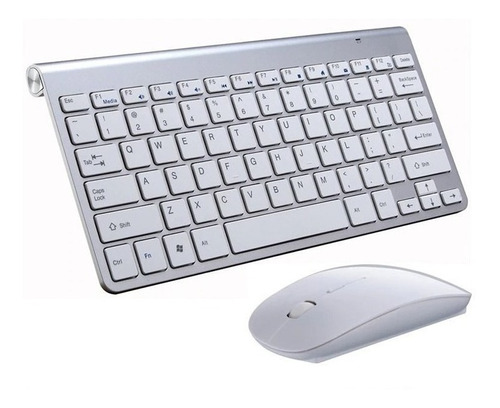 Kit Teclado Mouse Wireless iMac iPad Android Phone Smartv 