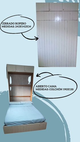 Cama Rebatible 2 Plazas