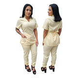 Pijama Cirúrgico Hospitalar Jogger-scrub Feminino Linha Luxo