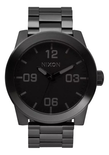 Reloj Sentry Ss Matte Black / Gold Nixon Hombre