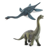 Paquete De 2 Juguetes Grandes De Figura De Dinosaurio, Braqu