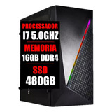 Pc Gamer Intel I7 10 Geração 5.0ghz / 16gb Ddr4 / Ssd 480gb