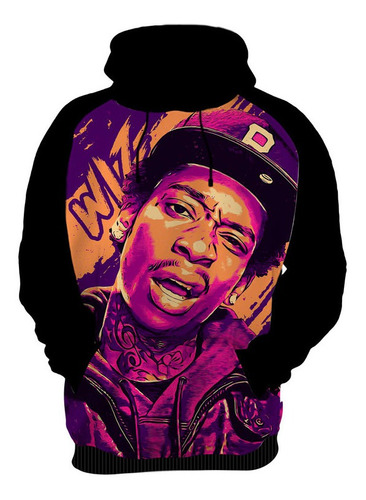 Blusa De Frio Personalizada Cantor Rapper, Wis Khalifa 01