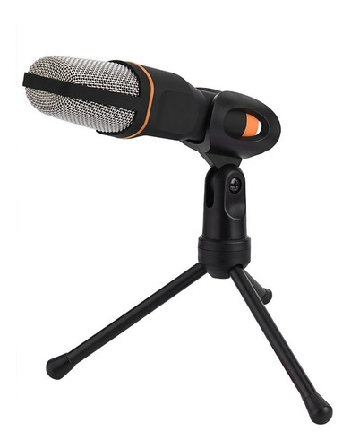 Microfono Condensador Alambrico Computadora Celular + Tripie