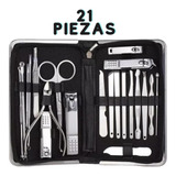 Set Manicure Herramientas  Pedicura Kit Uñas 21  Piezas