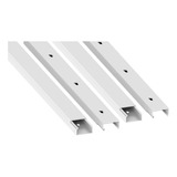 Canaleta Pvc 20x10 1 Metro C/u X4 Bandeja Portacables Blanca