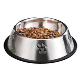 Plato Comedero Metalico Mediano 22cm Mascotas, Perros Gatos 