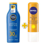 Kit Protetor Solar Nivea Corporal 200ml E Labial Fps30