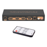 Conmutador Hdmi V1.4 3x1 Con Spdif Óptico Toslink Y Salida.