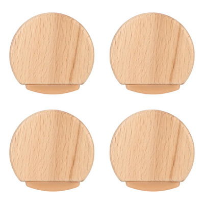 Juego De 4 Topes De Puerta Redondos De Madera Para Evitar Re