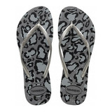 Ojotas Havaianas Originales Slim Animals Gris - Fira Line-cu