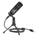 Microfono Fino Condensador Usb Podcast Grabacion Elite Mic1