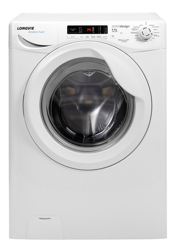 Lavarropas Automático Longvie Eurodesign L18010 Blanco 8kg 220 v