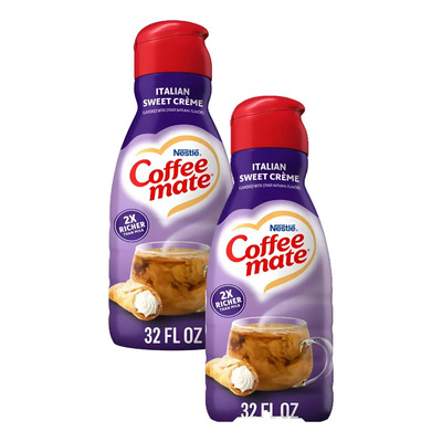 2 Pack Crema Coffee Mate Liquida Italian Sweet Creme 946ml | Envío gratis