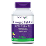 Natrol Omega 3,6,9 1200 Mg Epa Dha Alta Potencia 60 Softgels Sabor Limón