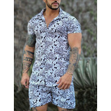 Conjunto Estampado Masculino Canisa + Short - Premium