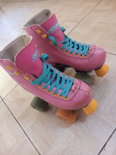 Patines Para Niñas En Excelente Estado Color Rosa