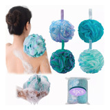 Esponja De Baño Borla Para Exfoliantes Varios Colores 4 Pcs