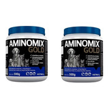 Combo 2un Suplemento Aminomix Gold Cães Gatos 500g - Vetnil