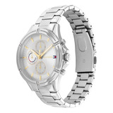 Reloj Tommy Hilfiger Para Mujer De Acero 1782502 Ss Color De La Malla Plateado Color Del Bisel Plateado Color Del Fondo Plateado