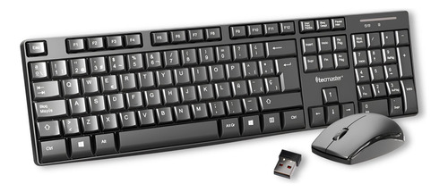 Kit Teclado Y Mouse Inalambrico Tecmaster Multimedia 100512